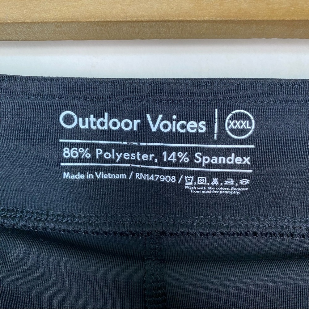 Outdoor Voices Court Active Tennis Skort Side Slit 4.5” Inseam Black Sz XXXL - Picture 4 of 11